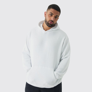 Usine directe 100% coton mélangé pulls à capuche pour hommes design surdimensionné décontracté pour l'automne usage extérieur Style décontracté - Product Image 2