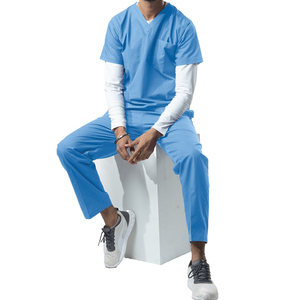 Uniformes de soins infirmiers médicaux pour hommes gommage travailleurs hommes joggeurs gommages ensembles uniformes hommes et femmes hôpital gommage - Product Image 4