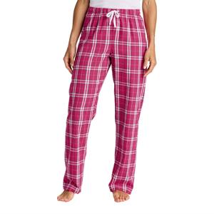 Pantalon de pyjama en flanelle fuchsia foncé à carreaux pour femmes-Bas de vêtements de nuit doux et confortables pour des vêtements de nuit confortables et relaxants - Product Image 2