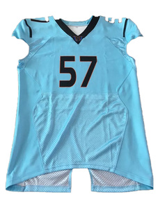 Uniformes de football américain à sublimation personnalisée en polyester 100% Design respirant manches courtes Option grande taille pour la saison estivale - Product Image 6