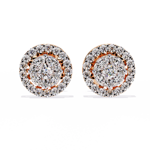 Pendientes Brillantes de Oro de 18K con Diamante Cultivado en Laboratorio, Pendientes de Diamantes Premium - Product Image 1
