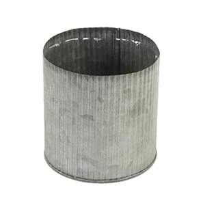 Contenedor de almacenamiento galvanizado redondo y largo de estilo retro Organizador duradero y funcional Perfecto para cocina Hogar y usos diarios - Product Image 2