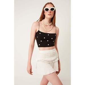 Blusa Corta Casual con Estampado Floral y Logotipo Frontal - Product Image 3