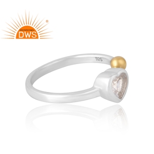 Joyería personalizada de plata de ley 925 con cristal de cuarzo natural, anillo de piedras preciosas, joyería personalizada para mujer, regalo para ella - Product Image 4