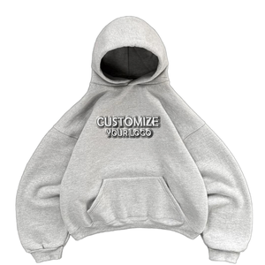 Sudaderas con capucha y sudaderas de gran tamaño para hombre de algodón 100% logotipo estampado personalizado grueso peso pesado en Blanco polar XL tamaño apliques Technics - Product Image 1