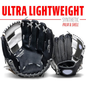 2024 OEM de alta calidad profesional Softball béisbol mano izquierda guante guantes de bateo de cuero negro - Product Image 4