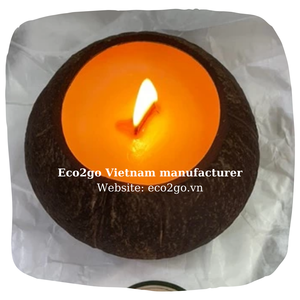 Cuenco de cáscara de coco de alta calidad para Vela, decoración del hogar de Pascua con logotipo láser personalizado directamente de Vietnam - Product Image 6