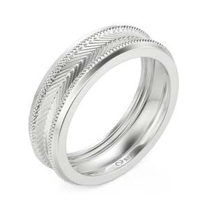 Bague de mariage vintage pour homme Jeulia en argent sterling avec perles de 6 mm - Product Image 2