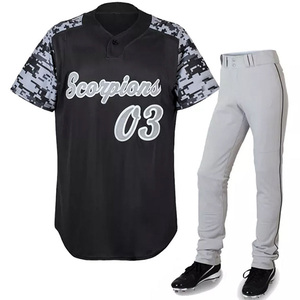 Uniformes de Béisbol de Venta Caliente, Uniformes de Béisbol Personalizados de Poliéster, Nuevo Estilo, Transpirables y Cómodos - Product Image 4