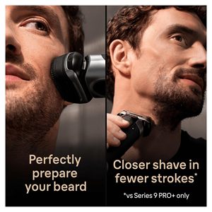 Afeitadora Eléctrica Masculina 5 Elementos con Cabezal Confortable, Sistema 2 en 1 Húmedo/Seco, 60min de Carga, Impermeable IPX7 para Cuerpo y Aplicaciones en RV - Product Image 3