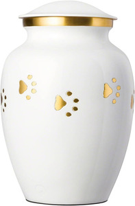 White Color Luxury Modern Style Stainless Steel Eco-Friendly Cremation <b>Urns</b> for <b>Pet</b> Ashes Storage Wholesale - Product Image 3