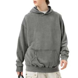 Sudadera con capucha para hombre con estampado de logotipo personalizado transpirable y hombros caídos, nuevo estilo, manga larga, ropa de calle cómoda, Sudadera con capucha para hombre - Product Image 6