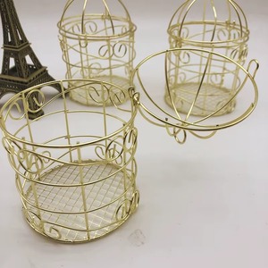 Uniquely Designed <b>Metal</b> Wire <b>Storage</b> Basket Customized Fruit Holder In <b>Cage</b> Shape Kitchen Accessory Made in India - Product Image 3
