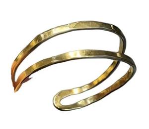 กำไลข้อมือทองเหลืองชุบทองสำหรับผู้หญิงปรับได้สไตล์ Boho ชายหาดเครื่องประดับแฮนด์เมดขายส่ง - Product Image 2