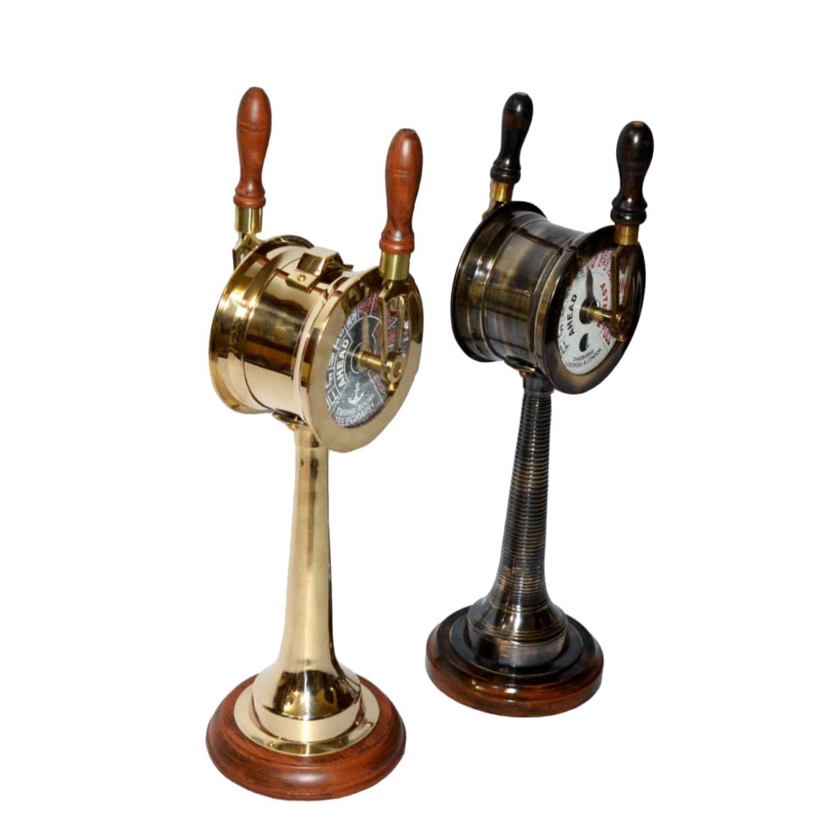 Titanic Schip Messing Telegraaf op Houten Base Schip/Boot Speed Controller Mini Vintage Replica Model Titanic Schip Messing Telegraaf op Houten Base Schip/Boot Speed Controller Mini Vintage Replica Model