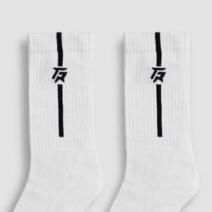 Chaussettes de sport StrideGuard 100 % coton blanc automne personnalisables avec logo brodé, antibactériennes pour diabétiques, pour le sport et l'impression - Product Image 4