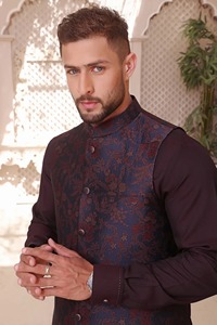 Chaleco Étnico Cultural sin Mangas para Hombre, Transpirable, 100% Algodón Orgánico, Multibolsillos, Venta al Por Mayor para Exportación - Product Image 3