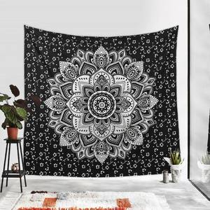 Tapiz de pared Jaipuri, tapiz colgante de pared de Mandala, talismán, hippie, indio, reina gemela, rey, tapiz hecho a mano - Product Image 2