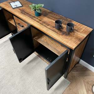 Aparador Sara grande y moderno de madera, muebles para sala de estar, baño, dormitorio, uso en Hotel - Product Image 4