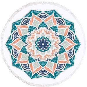 Serviette de plage en coton 350 GSM personnalisable, imprimée numériquement, style tropical, pour l'été, la salle de sport, les vacances, la piscine - Product Image 3