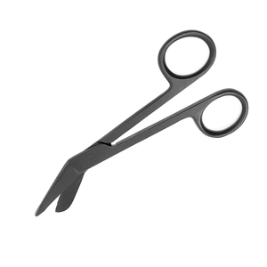 Ciseaux de coupe de pansement en gros Ciseaux de salle d'opération de chirurgie professionnelle en acier et métal de couleur noire - Product Image 4