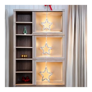 Luces de Navidad LED IP44 78550, Forma de Estrella (60 cm), Luz Blanca Cálida, por Lote de 1 Unidad - Product Image 3