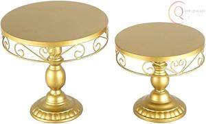 Base Decorativa para Pastel de Metal con Soporte Resistente, Ecológica, Personalizable en Color y Forma, Apta para Lavavajillas, para Pasteles de Bodas y Eventos - Product Image 2