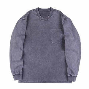 Vintage Acid Wash Oversized para hombres Unisex Streetwear Pullover Parejas Sudaderas - Product Image 4