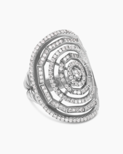 Anillo Stax para joyería de moda para mujer Plata de Ley 925 sólida con diamantes blancos Anillo de diamantes de joyería - Product Image 1