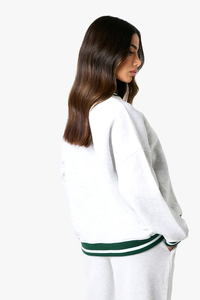 Venta caliente sudadera para mujer de gran tamaño 100% Material de algodón por encargo Logo impresión gota hombro estilo OEM - Product Image 6