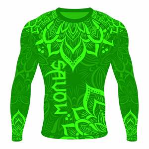 Camiseta de Compresión para Hombre, Ajuste Muscular, Mezcla de Poliéster y Elastano con Paneles Transpirables que Absorben la Humedad, Ideal para Gimnasio y MMA - Product Image 5