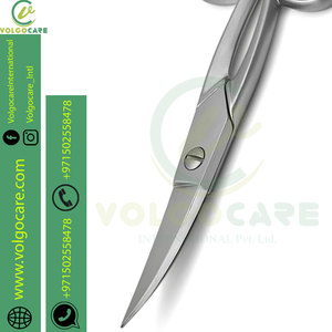 2024 Extra Fine Stainless Steel Nail <b>Scissors</b> Curved Beauty Tool for Manicure and Pedicure Thick Cuticle and Toenail Cutting - Product Image 3