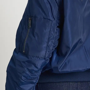 Veste bomber vintage pour femmes, vente chaude, style streetwear, fermeture éclair, prix de gros, vêtements décontractés, tissu respirant, veste bomber 2026 - Product Image 6