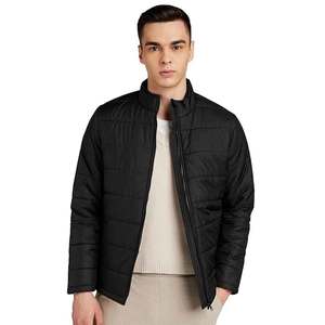 Wholesale Outdoor Light Warm Duck <b>Feather</b> Custom Logo Nylon Black colour Winter Bubble Puff Filled <b>Down</b> Puffer Jackets for Men's - Product Image 1