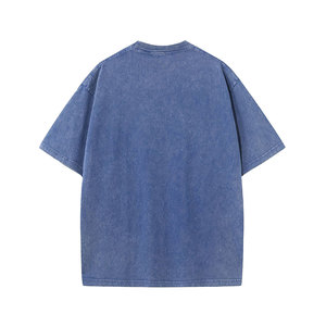 Nueva llegada uso al aire libre hombres gota hombro camiseta 100% algodón tejido transpirable de gran tamaño gran oferta - Product Image 3