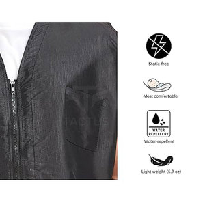 บริการ OEM ราคาถูก ผลิตจากโพลีเอสเตอร์ 100% คุ้มค่า ทนทาน เสื้อกั๊กช่างตัดผม ผ้าคุณภาพดี เสื้อกั๊กช่างตัดผมขายดี - Product Image 5