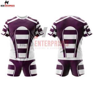 Vêtements de sport personnalisés sublimés pour hommes fous ensemble d'uniformes de rugby chemises et maillots respirants dernier style - Product Image 6
