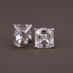 Trendy 14kt White Gold Womens Daily Wear Collection Pendientes de diamantes Labgrown de claridad VVS mejorados - Product Image 5