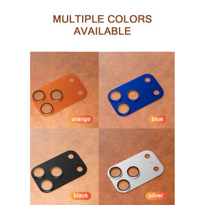 Film protecteur d'objectif d'appareil photo pour téléphone portable en PC + verre anti-empreintes digitales et anti-rayures 9H HD Armor pour iPhone - Product Image 6