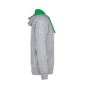 Full Zip, US Cotton French Terry Hooded Sweatshirt Fleece Pullover Hoodie Unisex French Terry Pullover Hoody Contrast Hoodies - Product Image 3