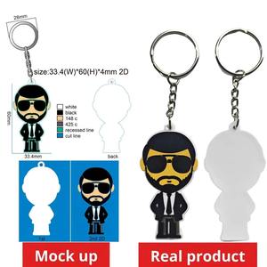 Llavero de goma PVC personalizado para eventos 2025 Estilo de personaje personalizado disponible para venta al por mayor - Product Image 1