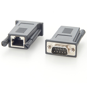 Adaptador Cruzado RJ45 Hembra a DB9 9 Pines Macho Compatible con Avocent ADB0037 para Comunicación Serial RS232 CNC PLC - Product Image 1