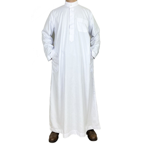 Ban-Collar Thobes Summer Ready Styles para hombres Bloque de color Ban-Collar Thobes Pedidos a granel Árabe Hecho a medida Thobe / Thawb - Product Image 2