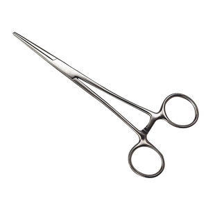 Precision Hemostat Forceps Locking Tweezers <b>Clamp</b> Silver Straight Stainless Steel By Surgiright - Product Image 1