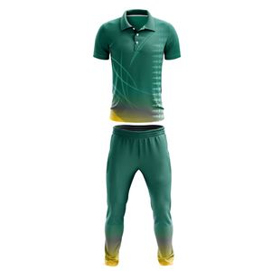 Uniformes de Cricket con Impresión por Sublimación Personalizada, Tallas Personalizadas, Hechos en Pakistán, Precio Bajo MOQ para Camisetas y Pantalones para Adultos y Jóvenes - Product Image 1