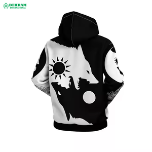 Sweat-shirts à capuche unisexe vintage épais et vierges avec strass, grandes tailles, 100% coton molletonné/éponge française, respirant et à séchage rapide - Product Image 4