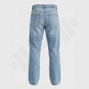 Jeans en denim lavé pour homme, coupe slim, 100% coton enduit, haute qualité, avec options personnalisables, vente en gros OEM - Product Image 2