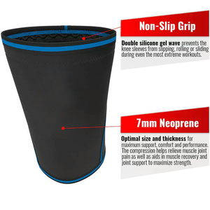 Weight Lifting GYM Fitness <b>Knee</b> Sleeves Gym <b>Knee</b> <b>Brace</b> Powerlifting Neoprene <b>Knee</b> <b>Brace</b> Sleeve <b>Support</b> With Custom Logo - Product Image 3