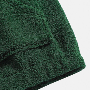 Sweatshirts personnalisés poids lourd 350-480 Gsm pour hommes 100% sweats à capuche en coton Sherpa avec motif brodé pour l'hiver - Product Image 5