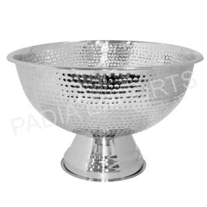 Refroidisseur de vin en métal martelé élégant HM pour accessoires de bar de fête Service élégant et divertissant - Product Image 1